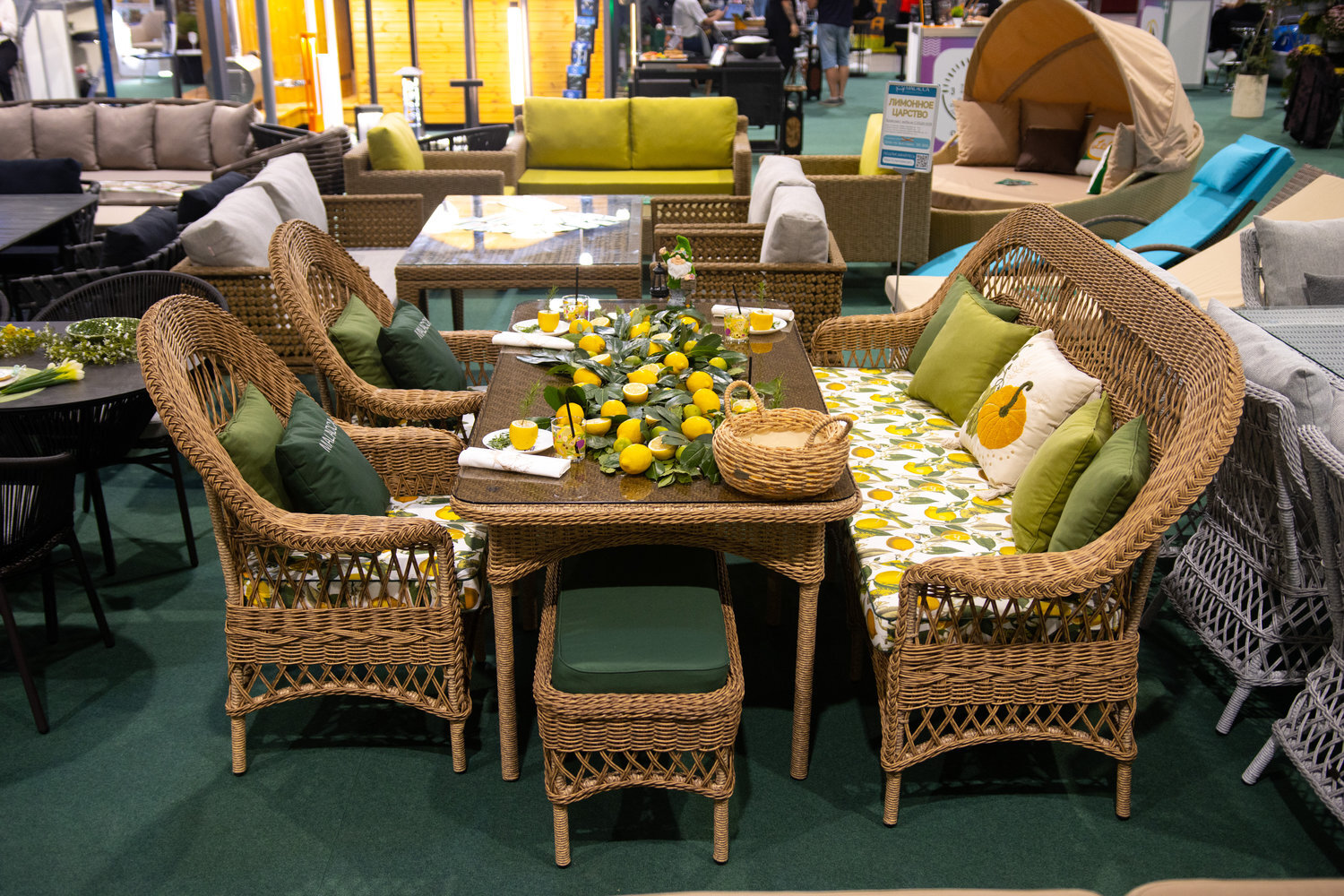 Комплект мебели плетеный из искусственного ротанга Сицилия от Malacca