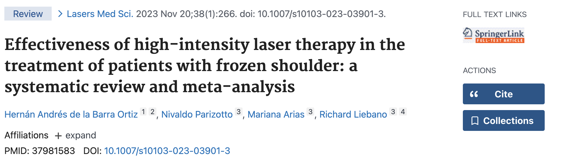 Frozen Shoulder Research Visualization