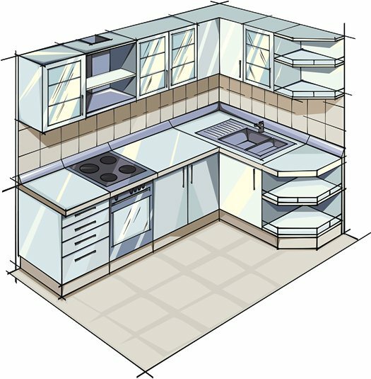 Как правильно распланировать кухню прямую