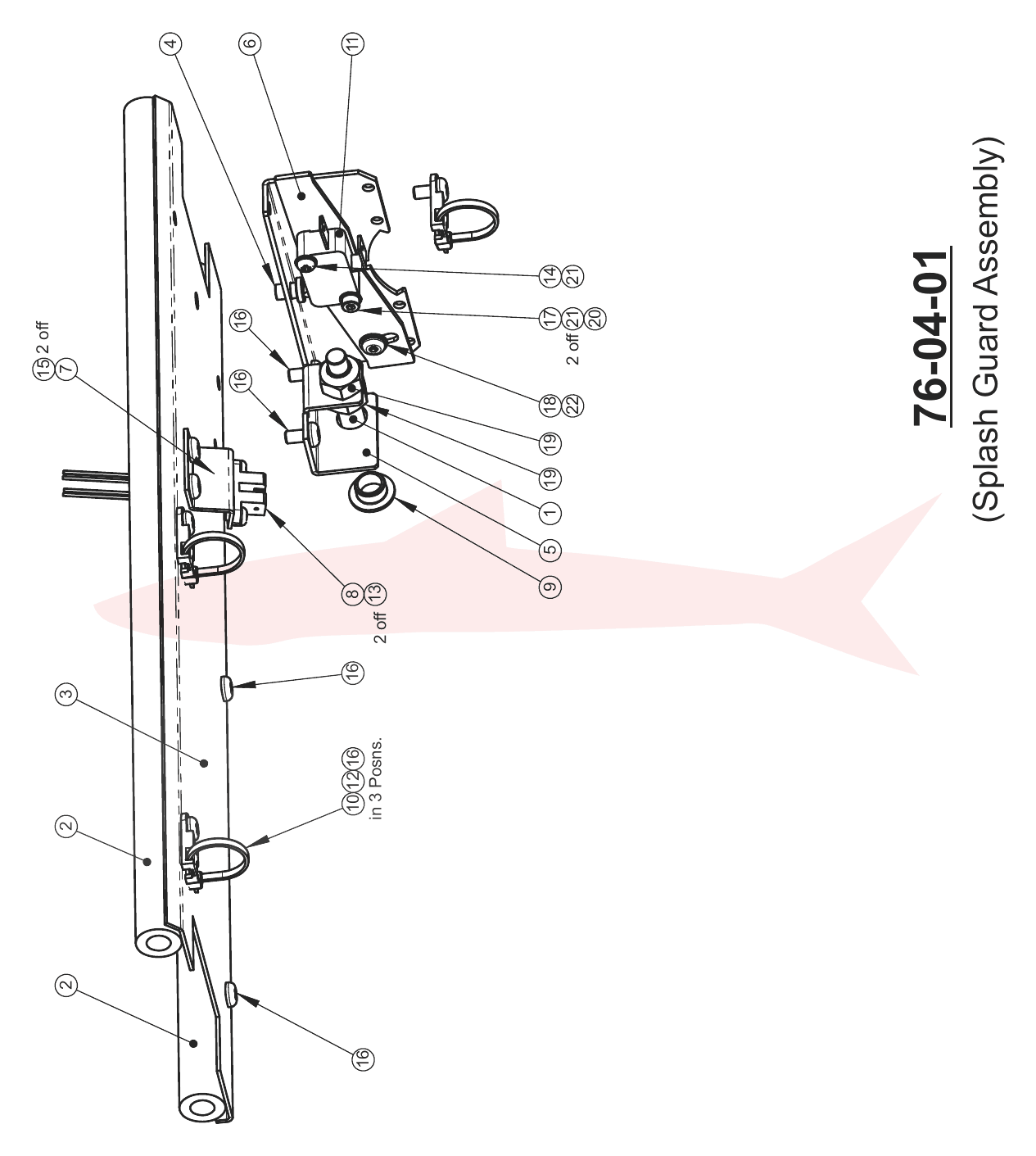 Morgana Documaster Pro 76-04-01 Splash Guard Assembly — схема деталей
