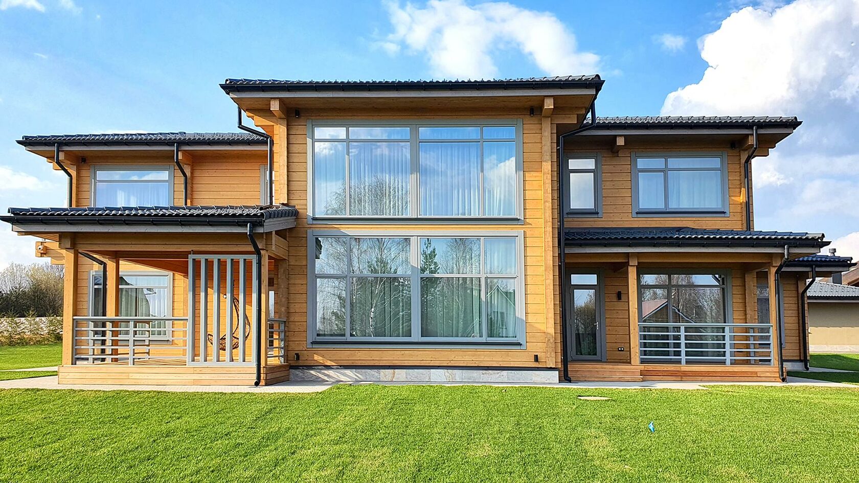 Дизайн фасада дома и коттеджа в Оренбурге 🏠 Дизайн фасада частного дома