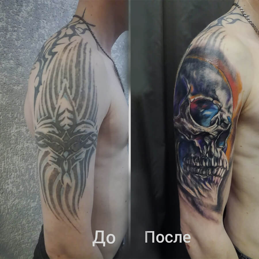 тату перекрытие,сделать тату в Перми