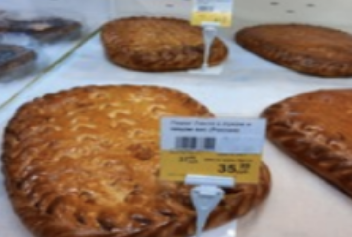 Ценники на продукции хлебного отдела
