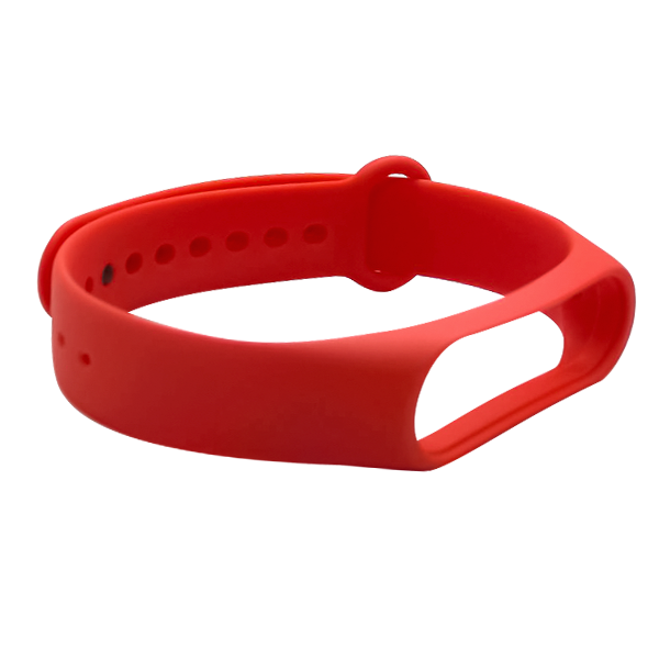 Силиконовый ремешок на фитнес-браслет «Москвёнок» (ПЧОЛО), цвет красный