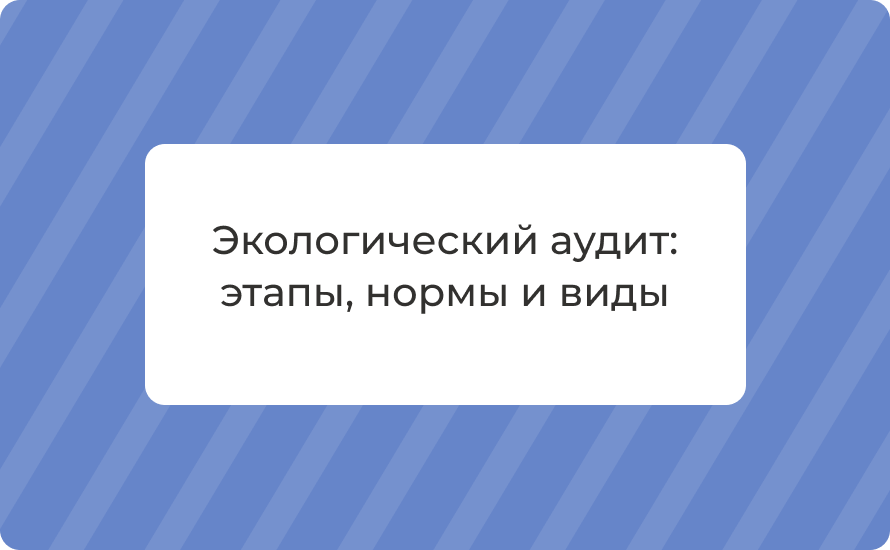 Экологический аудит: этапы, нормы и виды — без штрафов