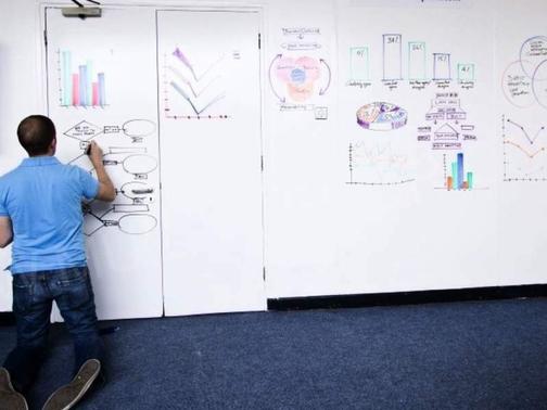 Рисунки маркерами на доске магнитной