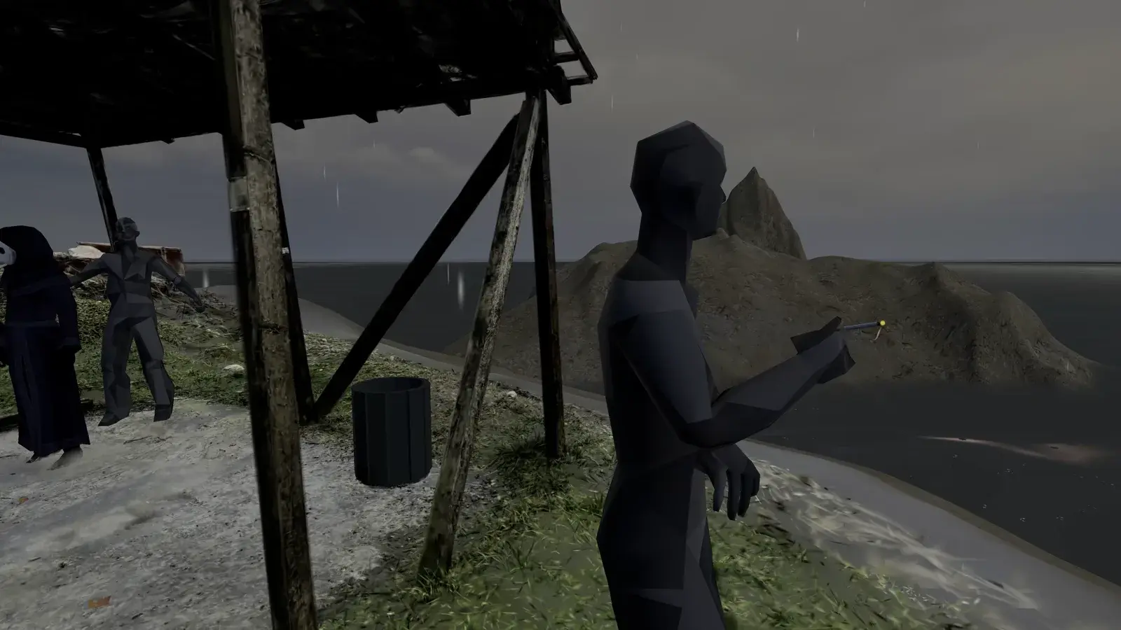 Documentary witnesses beside the kiosk in the second chapter