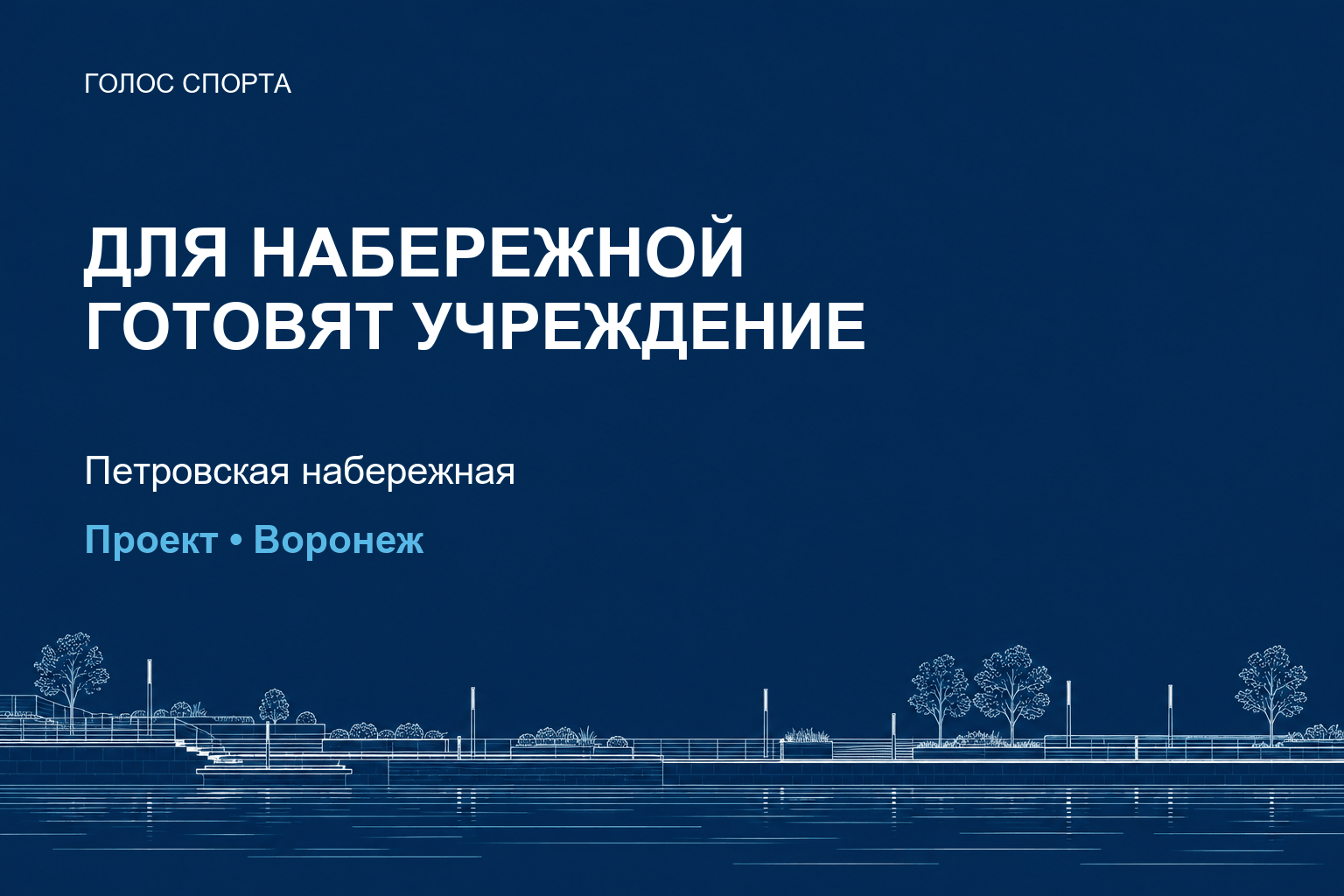 Для Петровской набережной в Воронеже предложили создать отдельное учреждение