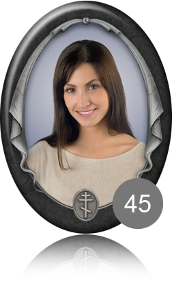 вариант исполнения ритуальной таблички 45