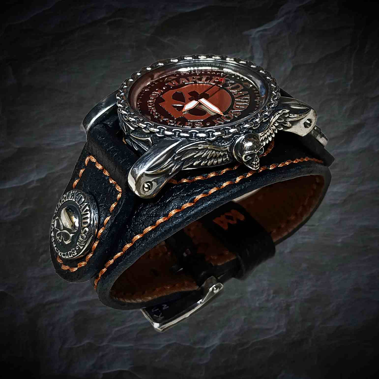 Harley-Davidson часы, мото стиль, байкерские часы