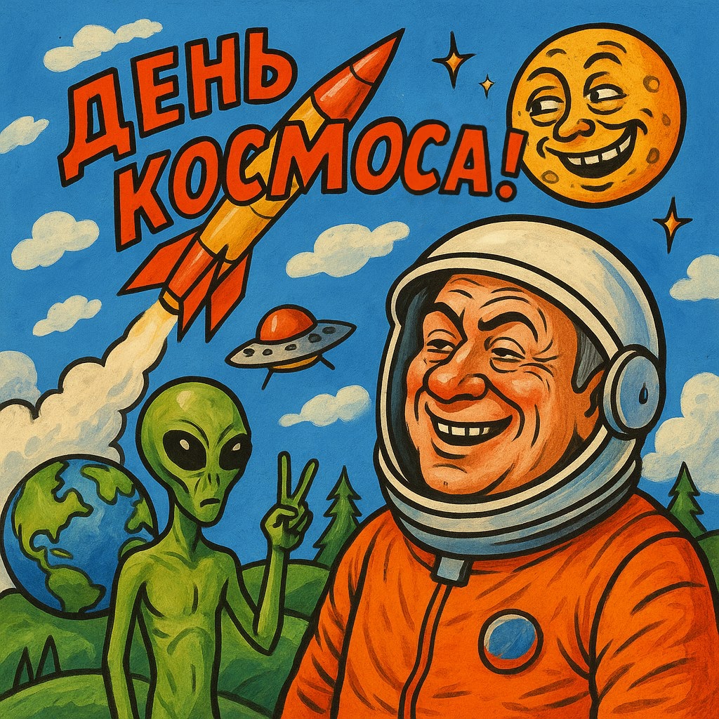 21 мая - Международный день Космоса - открытка