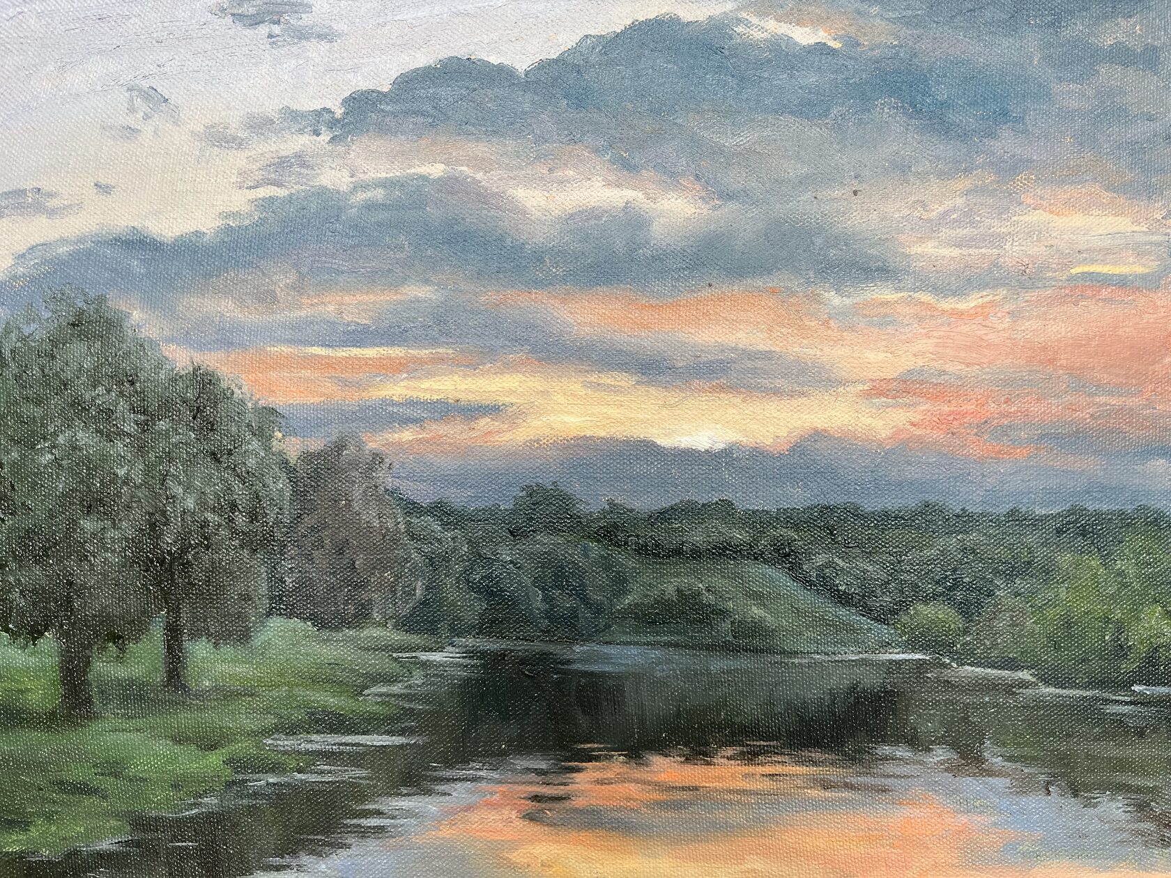 Картина на заказ &quot;Летний вечер&quot; от художника Ольги Васильковой