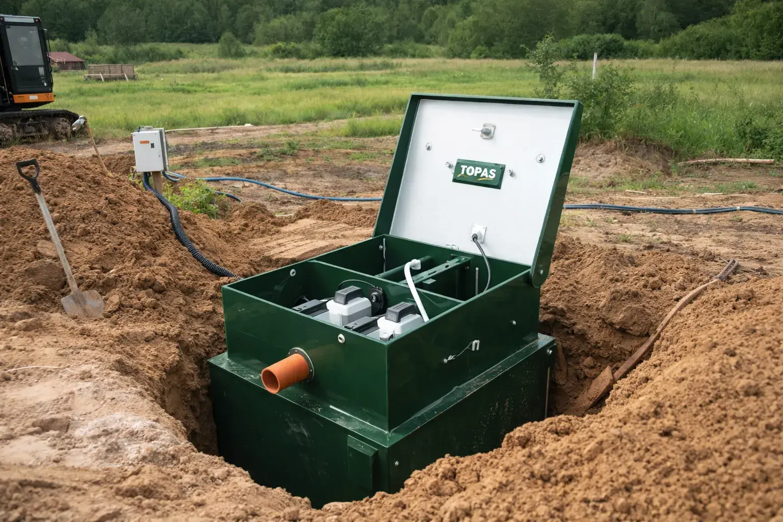 Установка септика Топас