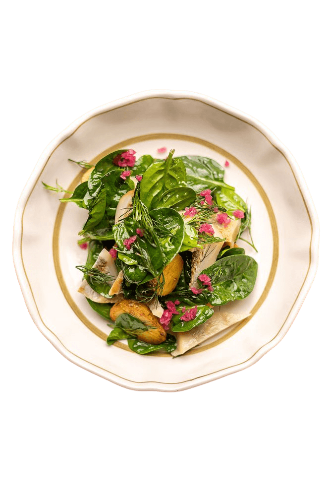 цыпленок свободного выгула с сезонным гарниром