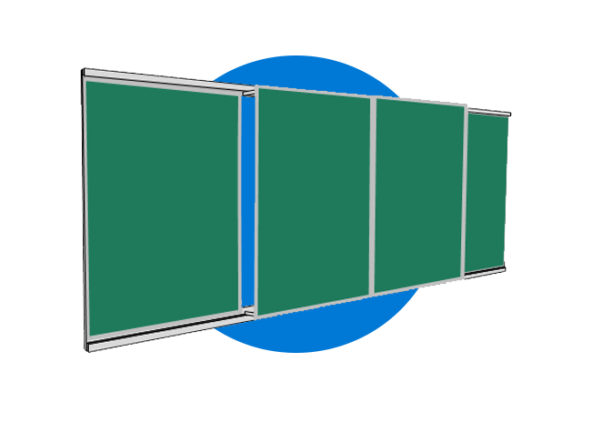 раздвижная рельсовая система досок