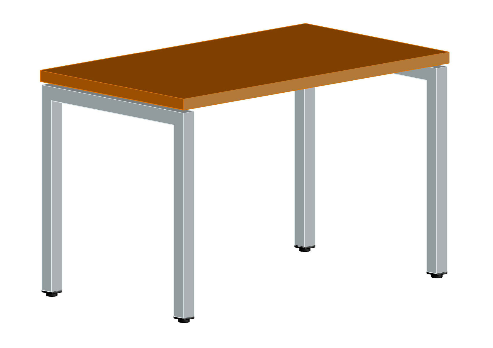 Стол прямоугольный на металлокаркасе 1200х600х760 мм