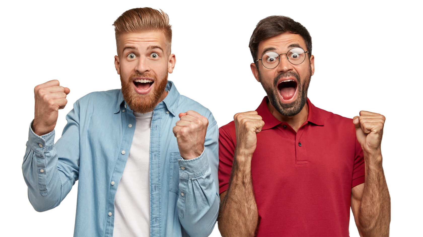 Фотография радостных друзей