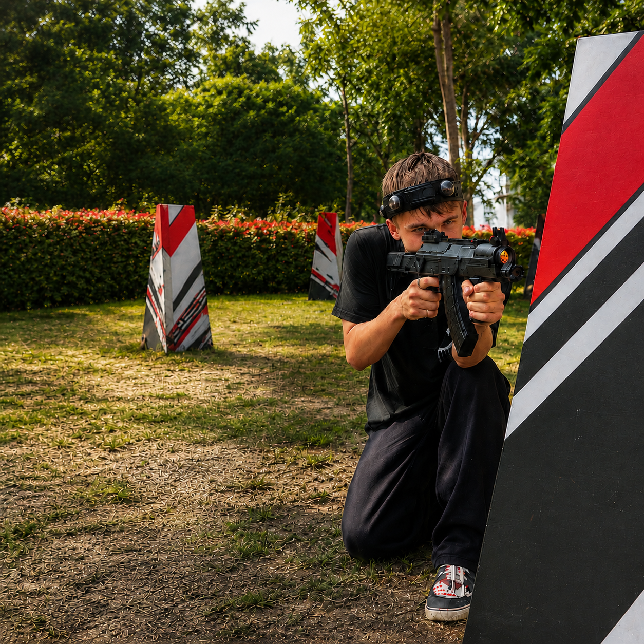 Mobile laser tag arena