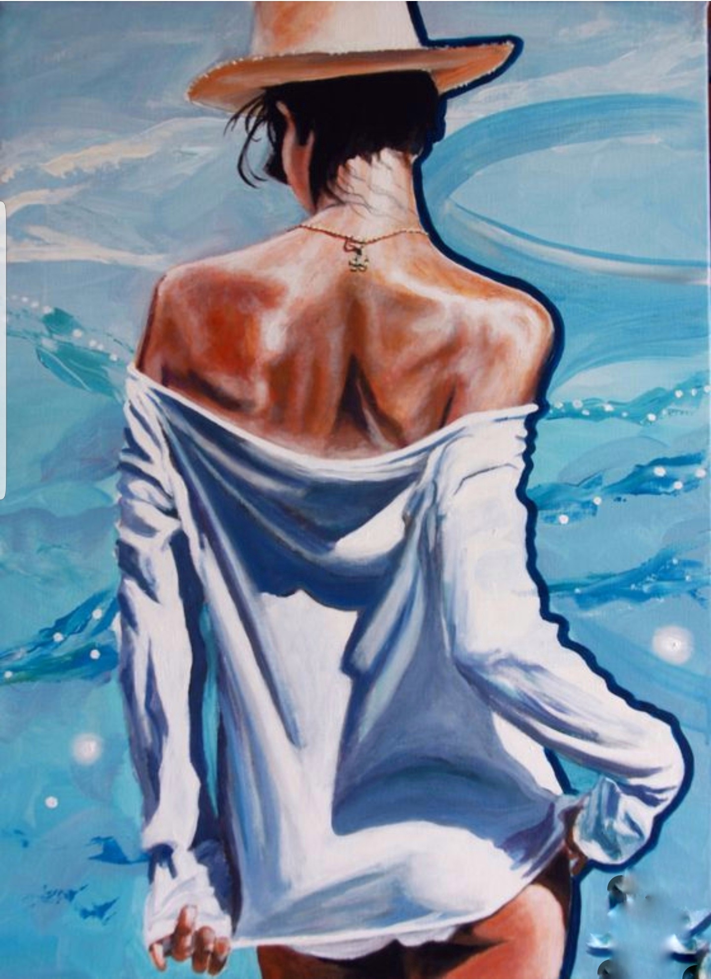 Картины женщина спиной