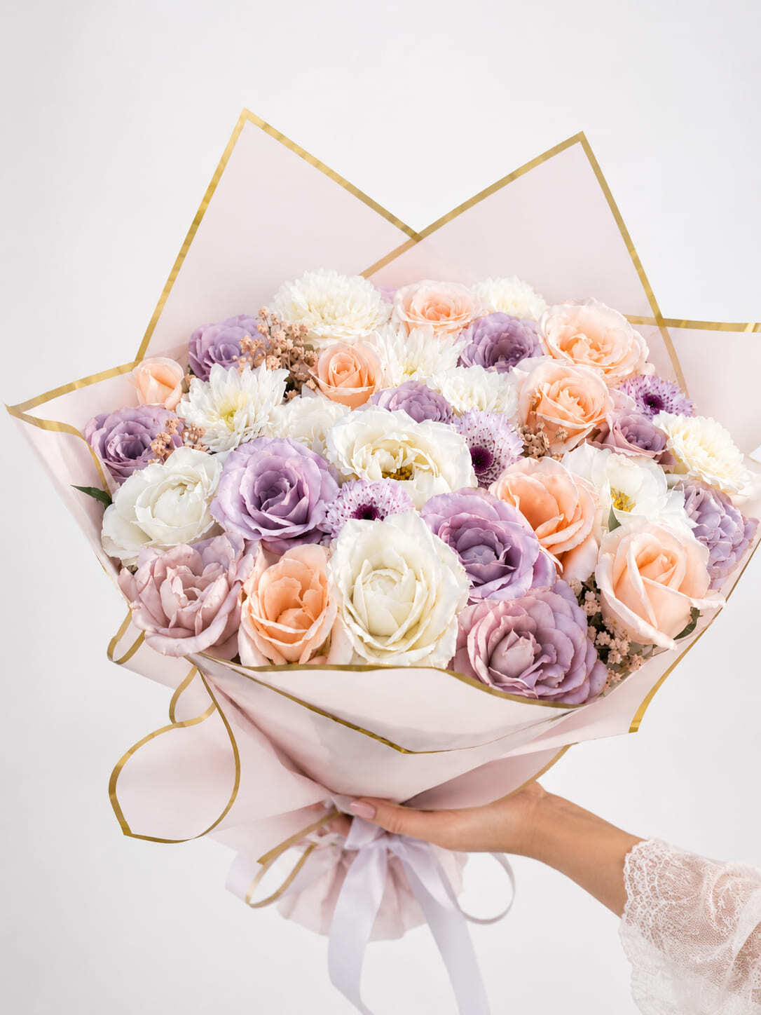 Luxury bouquet preparation for flower delivery in Morocco by Flowers Rabat