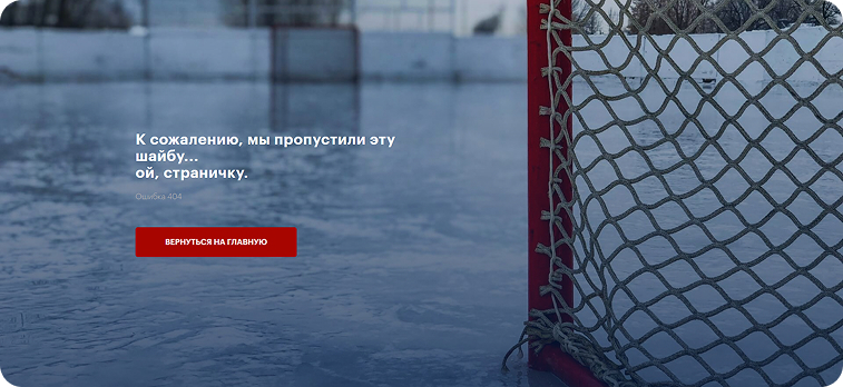 Сайт для детской школы хоккея