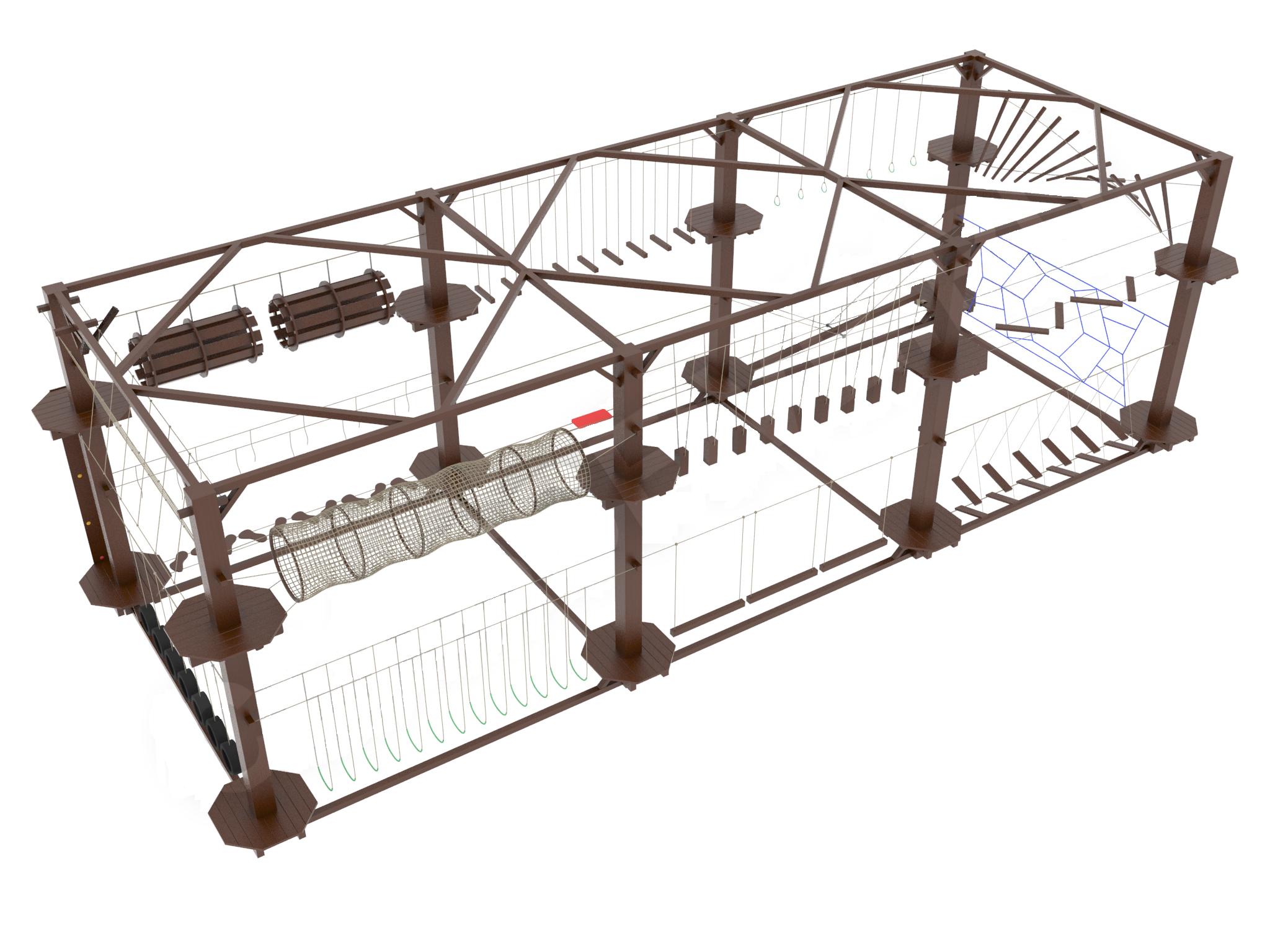 веревочный парк для детей, панда парк