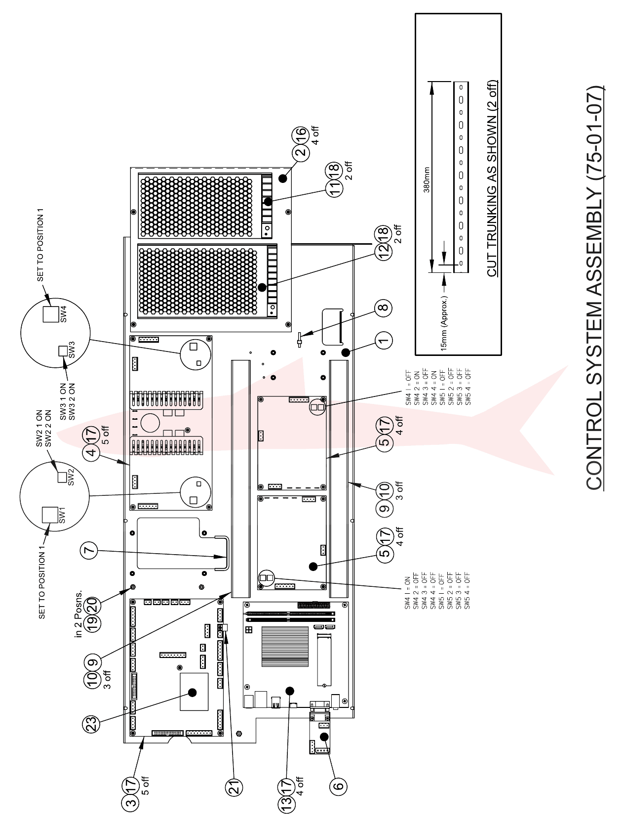 Morgana AutoCreaser Pro 50 75-01-07 Control System Assembly — схема деталей