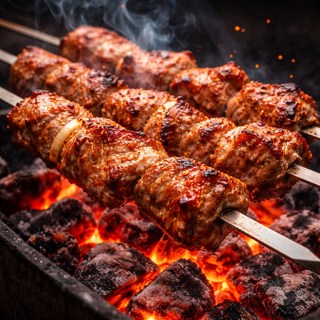 Шашлык на углях с доставкой в Москве