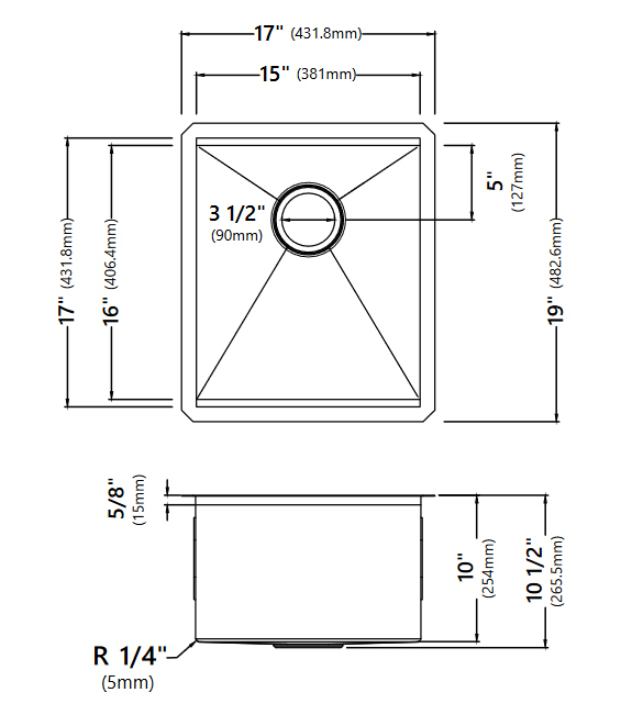 Кухонна мийка Kraus KWU111-17 - изображение 4