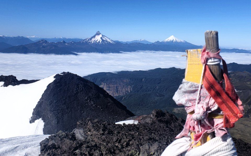 Volcano Casa Blanca summit, Chile, Patagonia
