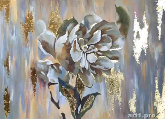  картина маслом золото поталь, большие картины купить, картины заказать