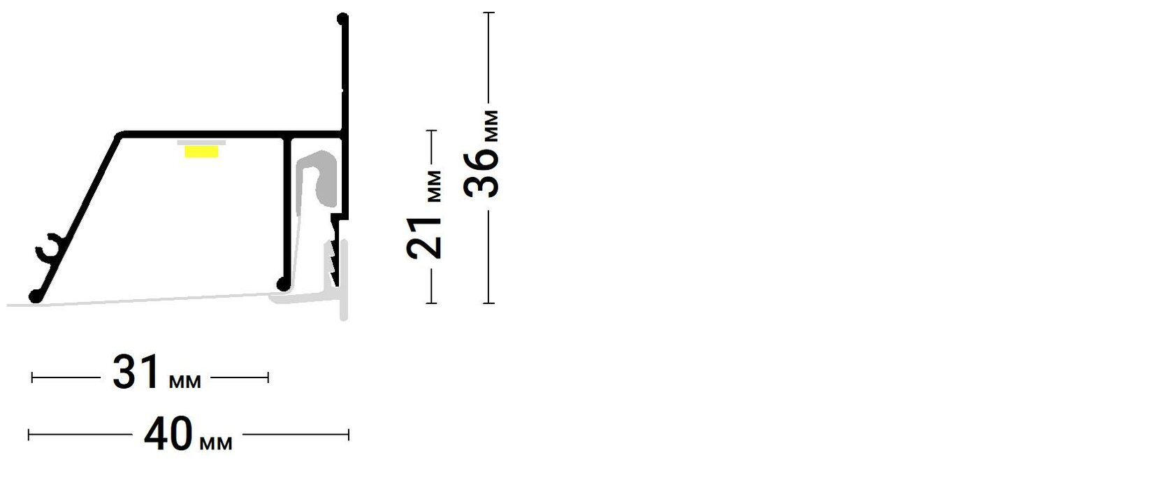 Контур 1а. Профиль контурный Flexy 5642 2,0 м. Flexy профиль для натяжных потолков. Флекси контур 01. Контурный профиль флекси.