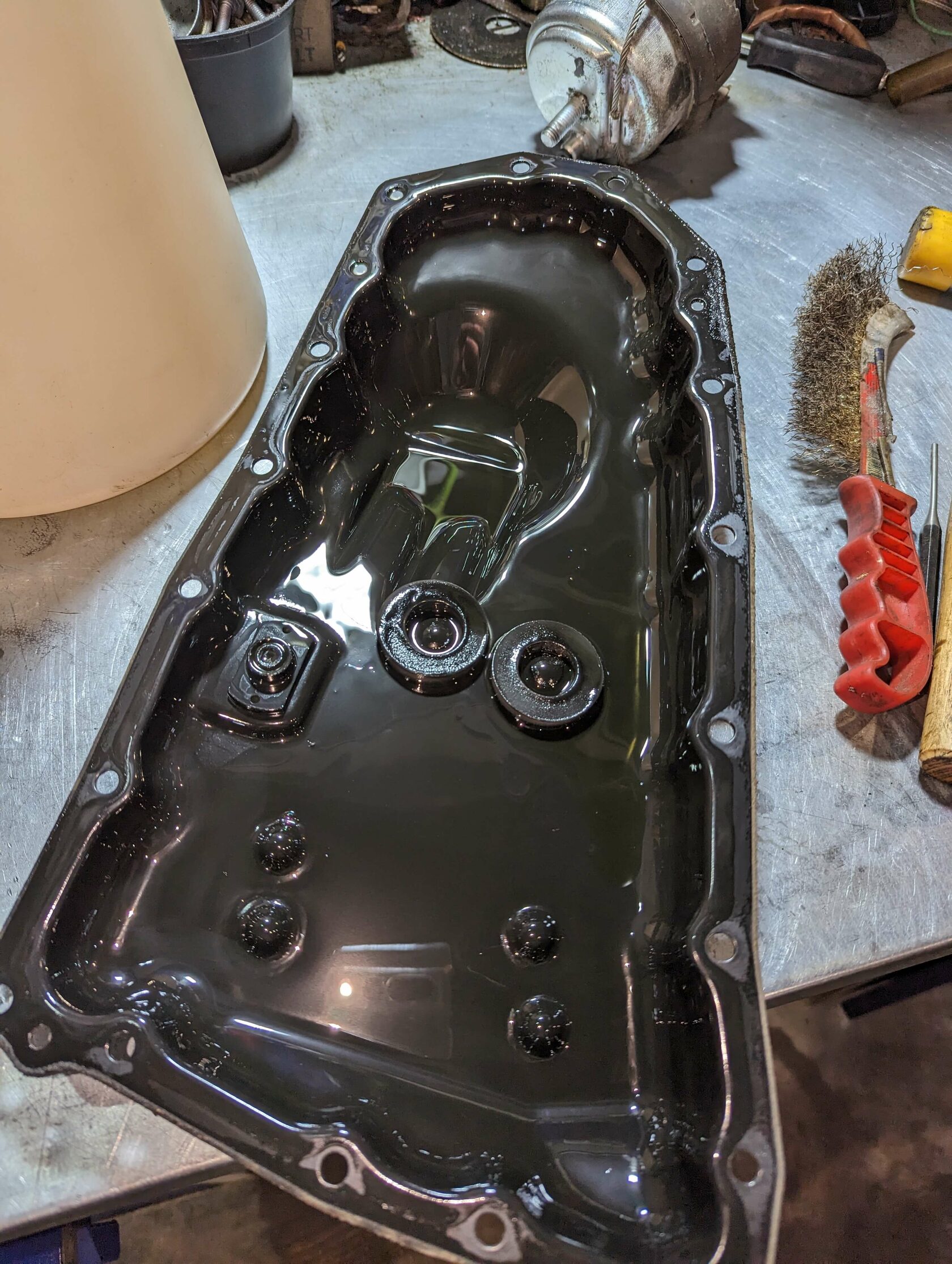 Состояние поддона и магнитов вариатора