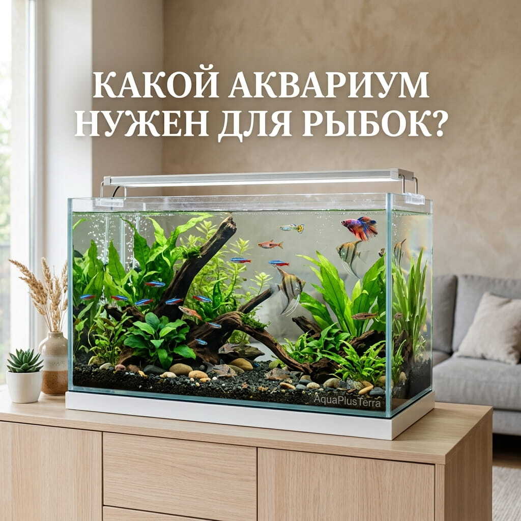 Как выбрать аквариум для рыбок: объем, форма и оборудование