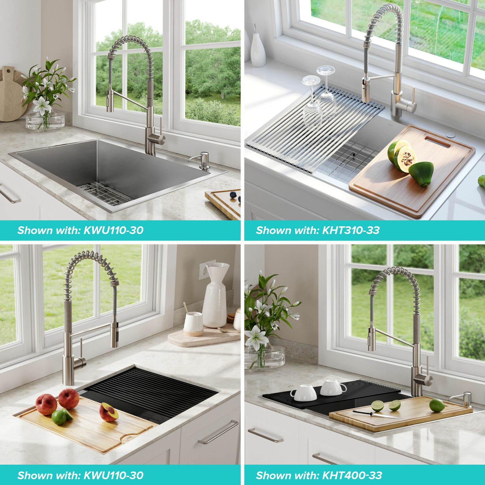 Кухонный смеситель Kraus KPF-2631SFS - изображение 7