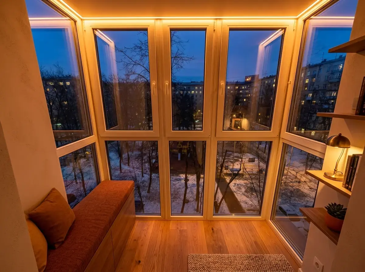 Панорамное остекление балкона