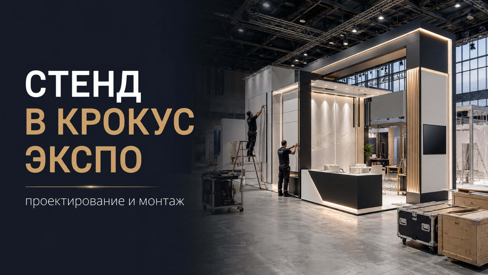Проектирование и монтаж выставочного стенда в Крокус Экспо