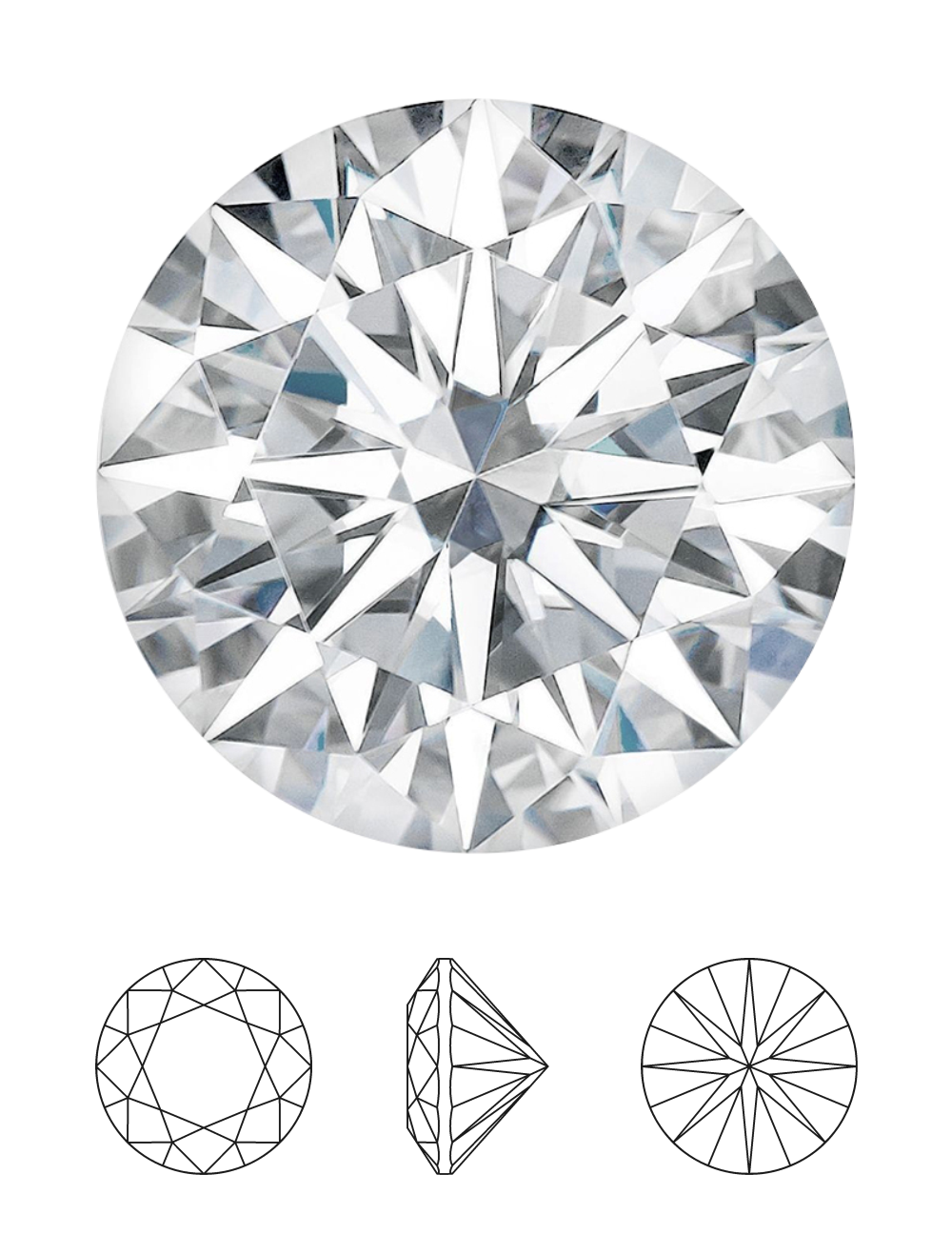 Бриллиант 0,2 карат 3,7 мм