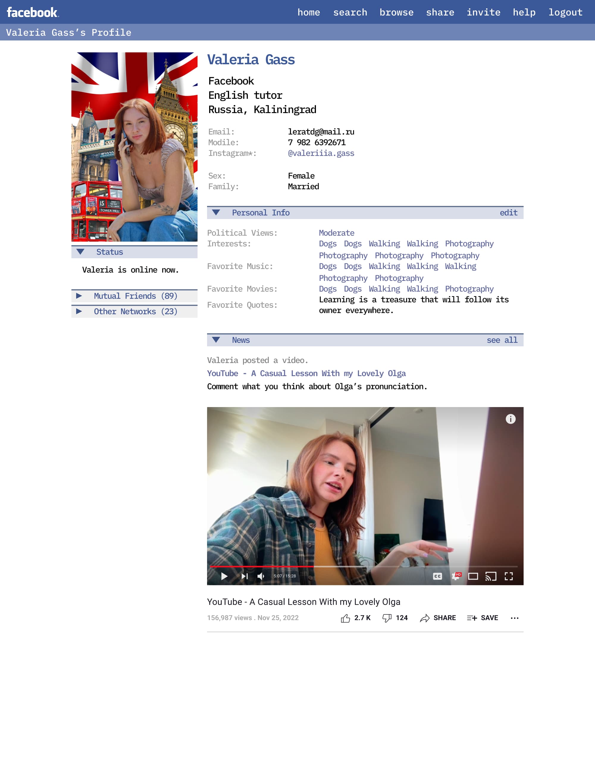Valeria Gass Profile