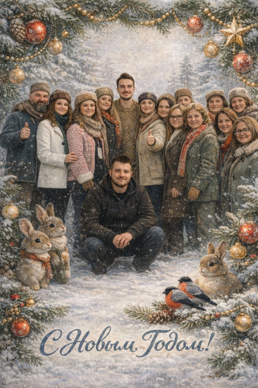 Команда ПК «Технология» поздравляет вас с наступающим Новым 2026 годом