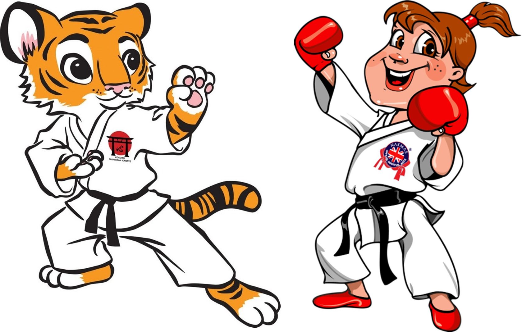 karate tiger clipart images