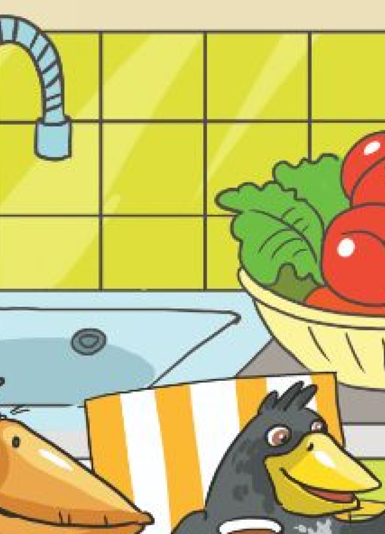 Интеллигентная ворона. Собери пазл.