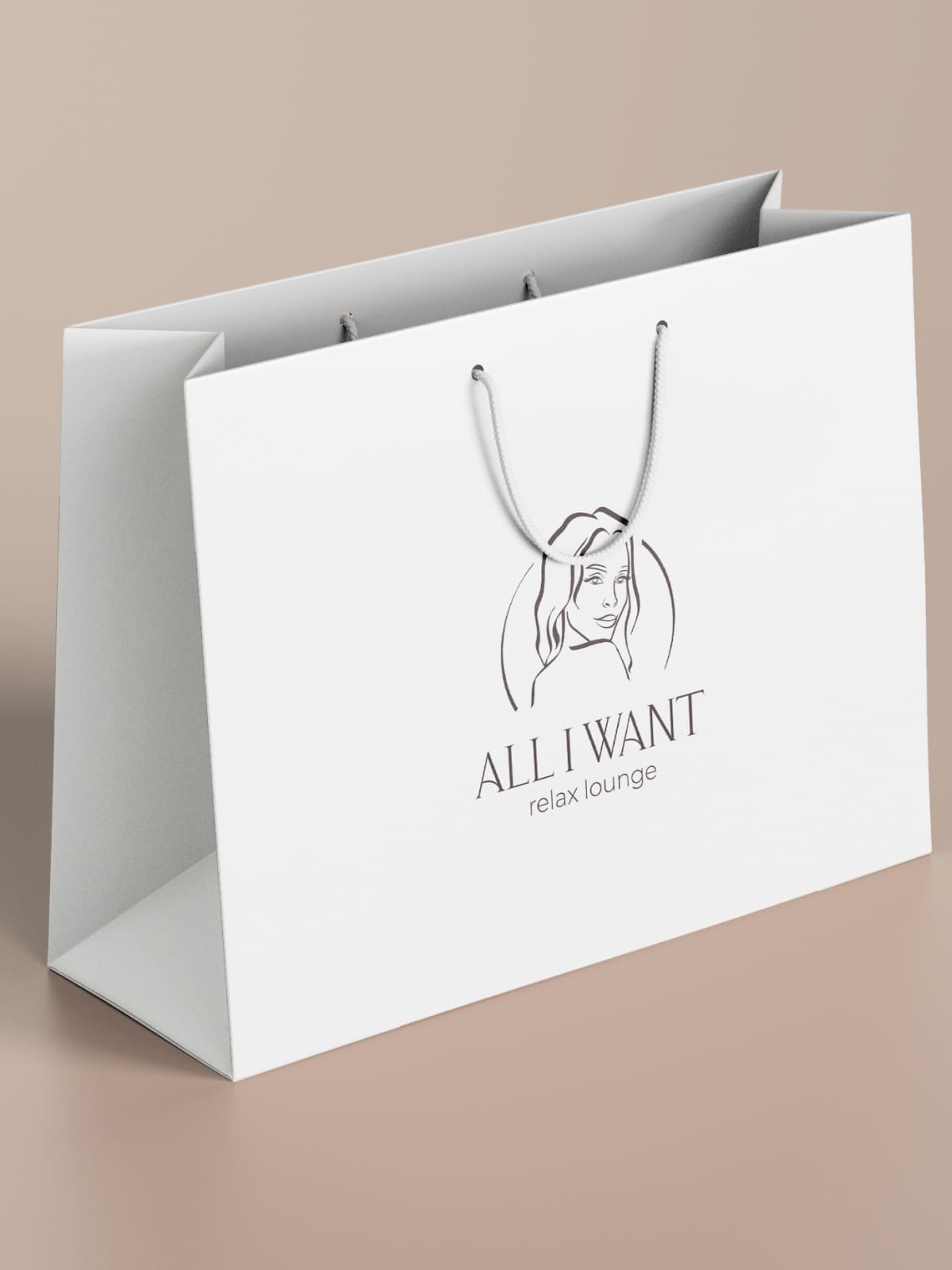 Брендинг для салона красоты ALL I WANT: логотип, фирменный стиль, гайдбук, вывеска