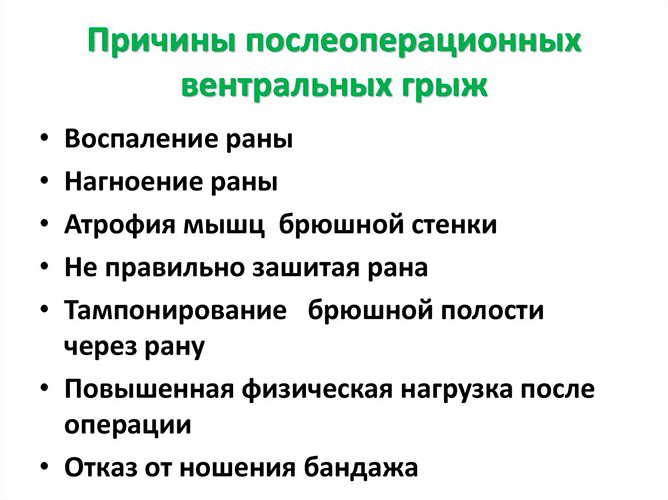 Послеоперационная грыжа фото