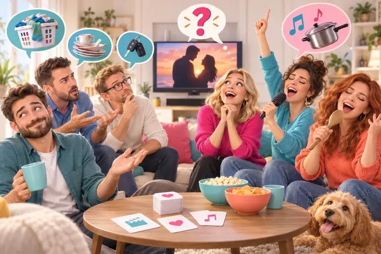 Тематическая иллюстрация к игре Ой, всё! Мужчины против женщин