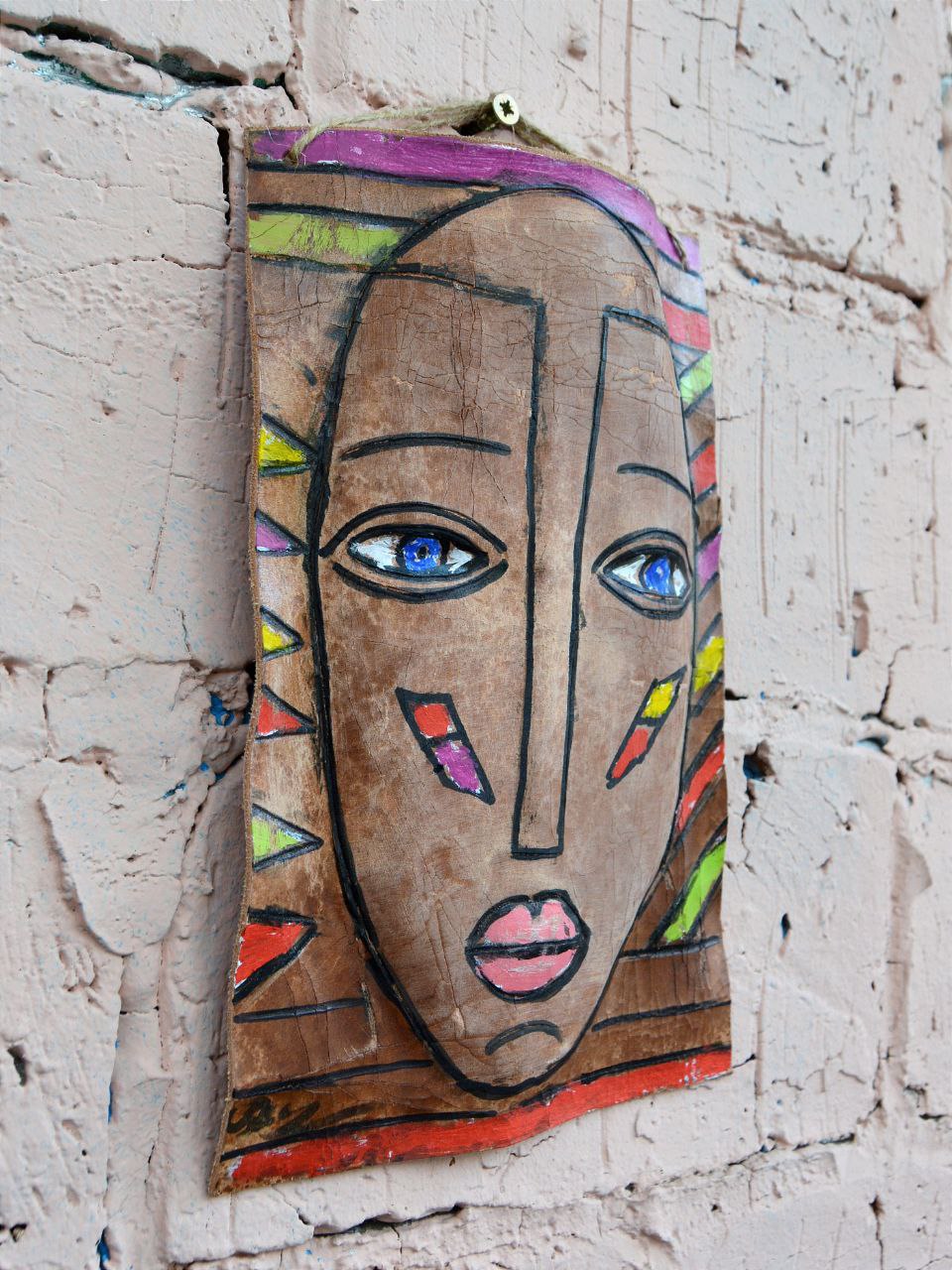 Скульптура настенная из фактурной кожи А.МузылевЪ &quot;Авангард Дзен Гранжа 6&quot;