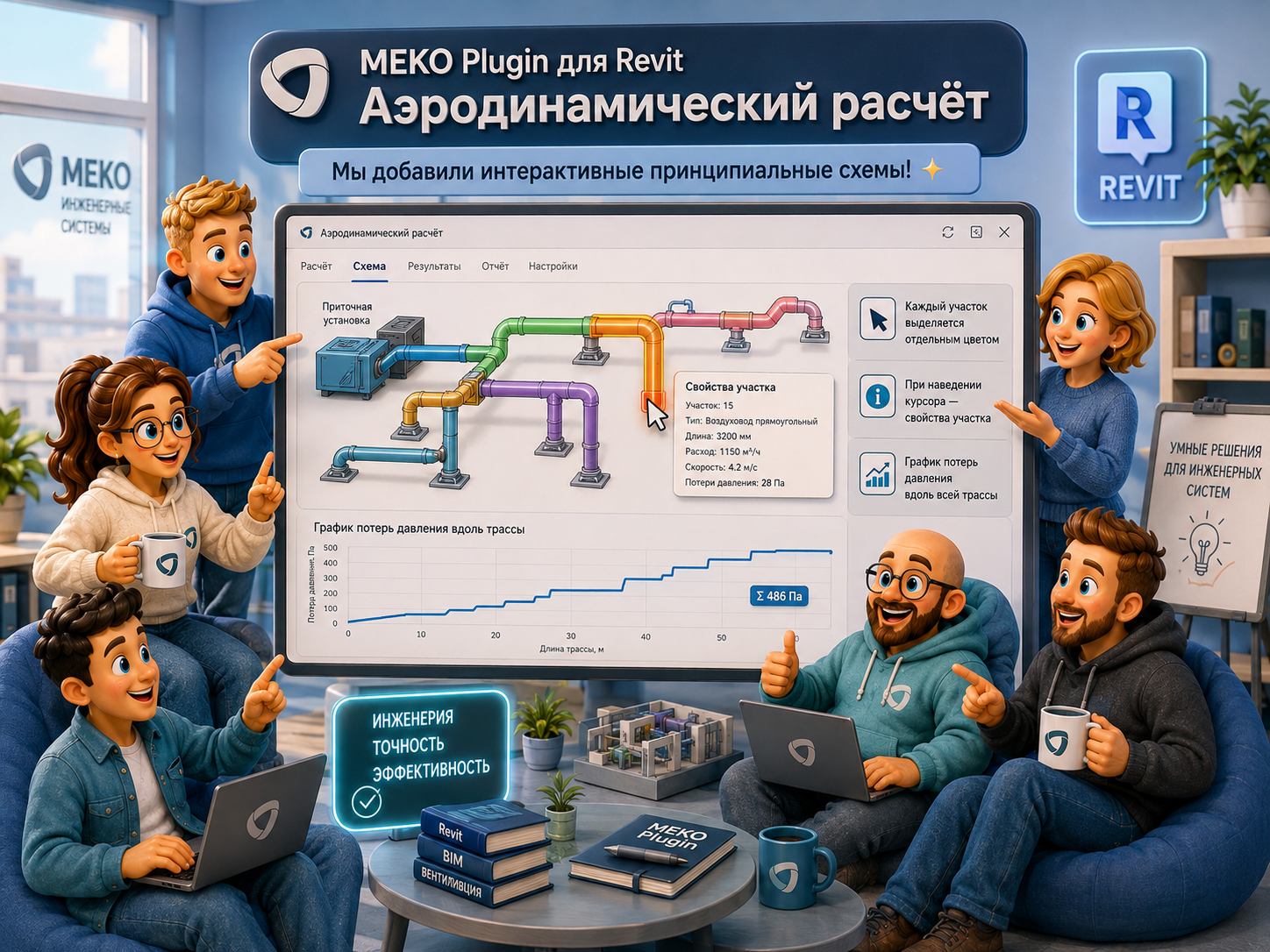 ревит плагин меко revit аэродинамика расчет