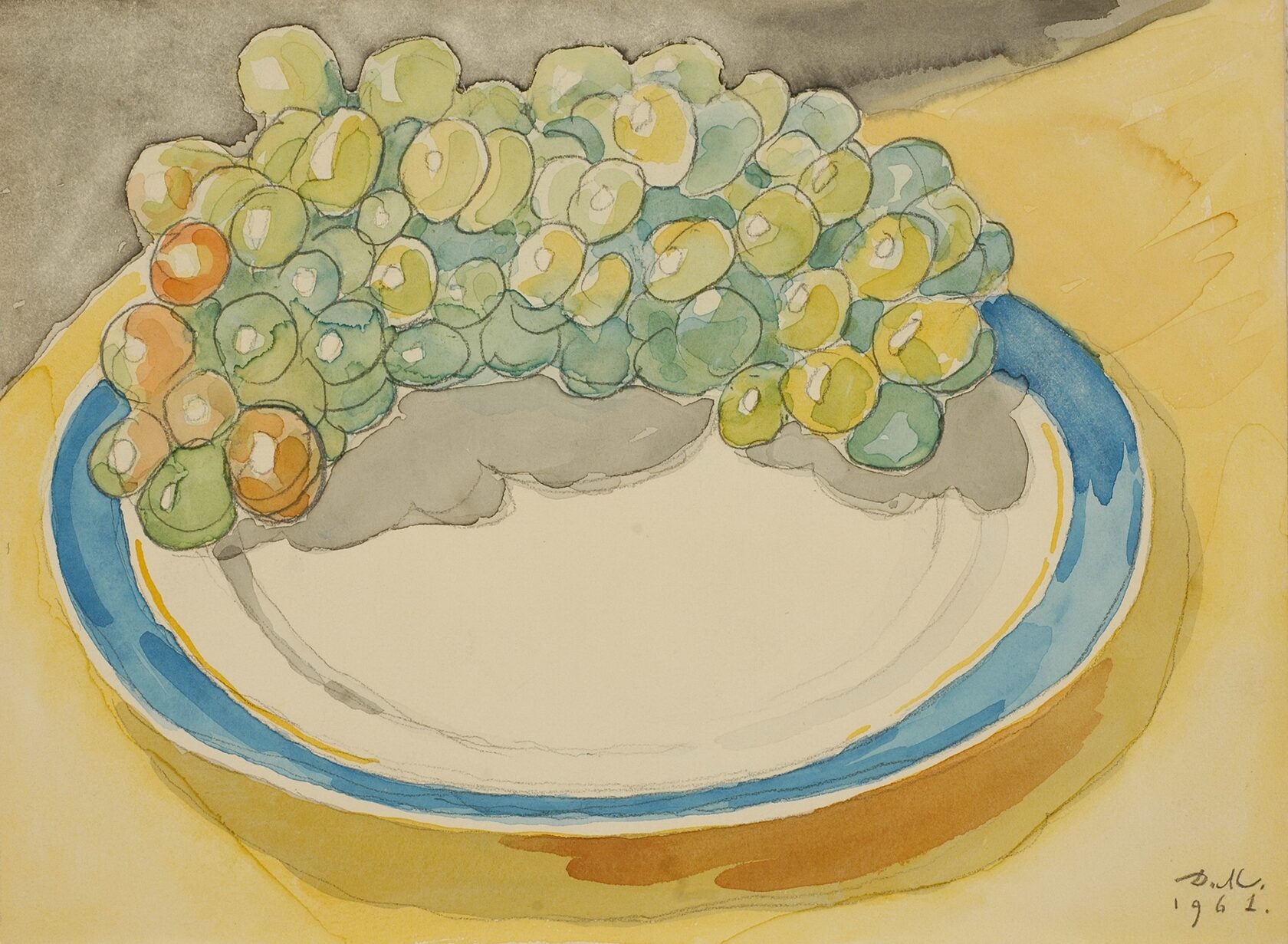 Тарелка с виноградом. 1961 