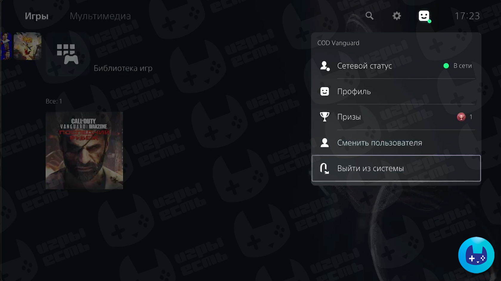 Шаг настройки PS5