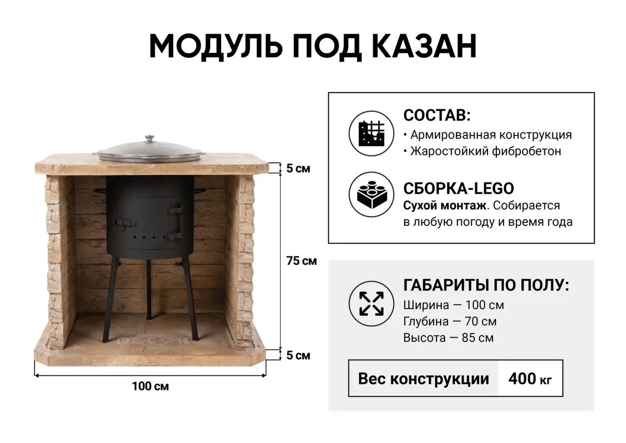 Печь под казан